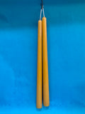 Coloured Beeswax Taper Candles