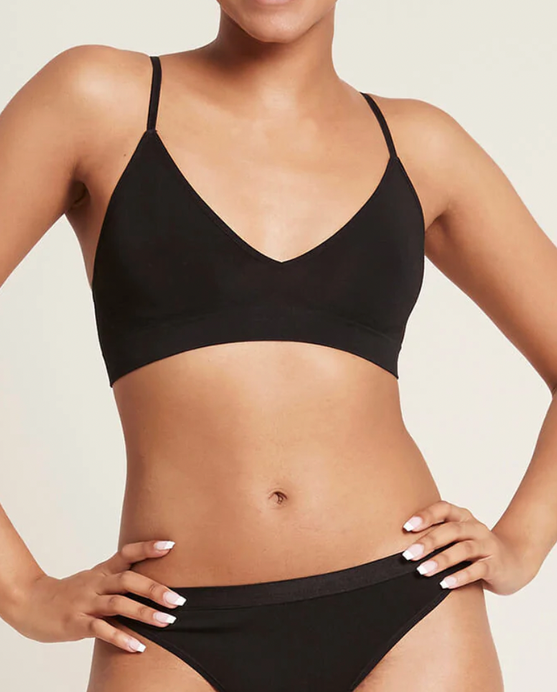 Cotton:On seamless triangle bralette in brown