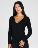 Bamboo V-Neck Long Sleeve
