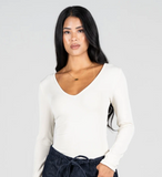 Bamboo V-Neck Long Sleeve