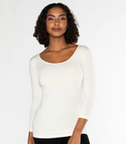 Bamboo Scoop Neck 3/4-Sleeve