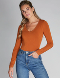 Bamboo V-Neck Long Sleeve