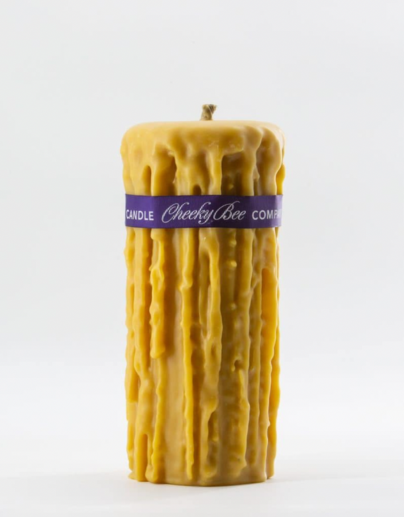 Cheeky Bee Drip Beeswax Candle #10 - 4.5