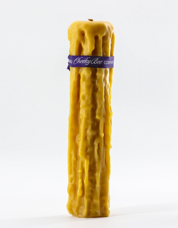 Cheeky Bee Drip Beeswax Candle #3 - 2.5