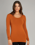 Bamboo Scoop Neck Longsleeve