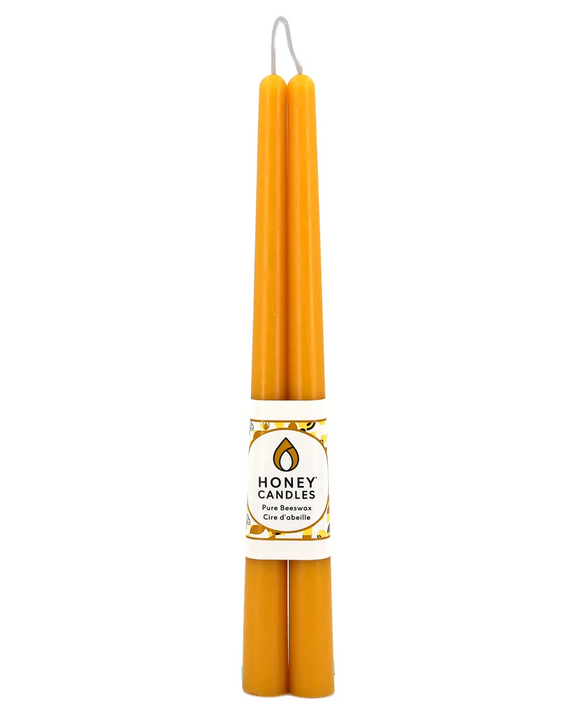 Beeswax Taper Candle Pair - Natural