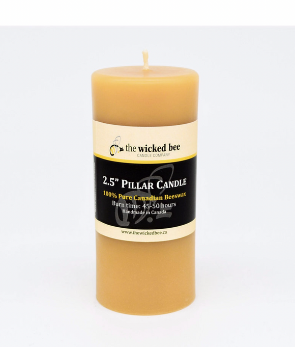 Wicked Bee Pillar Candle - 2.5