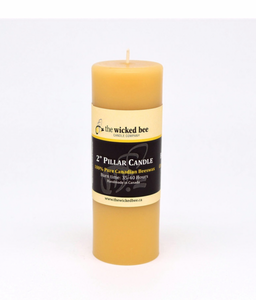 Wicked Bee Pillar Candle - 2" x 6"