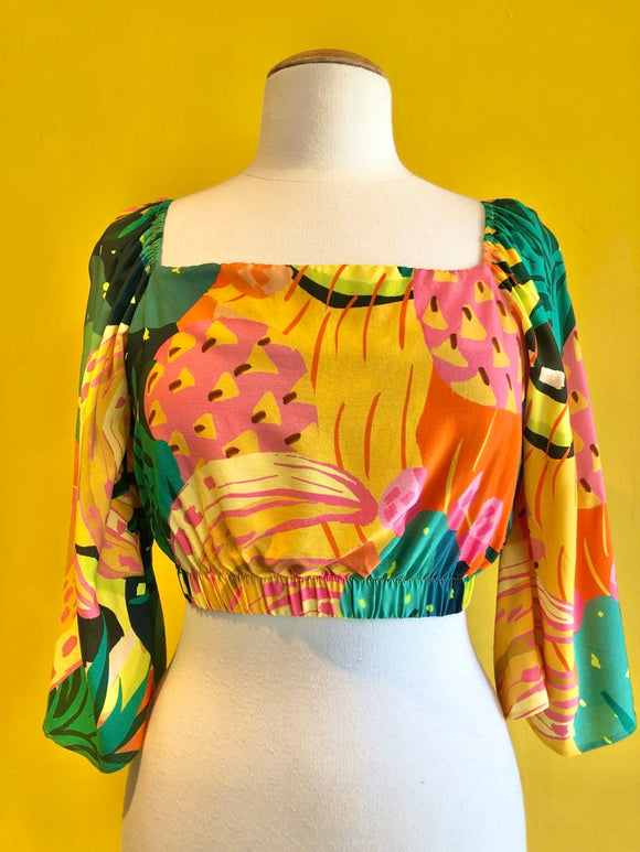 Fruta De Palma Tie Crop Top