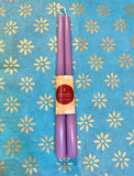 Coloured Beeswax Taper Candles