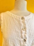 Linen Button-Up Vest