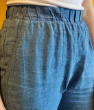 Cut Loose Raw Edge Crop Pant