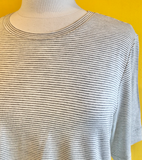 'Mya' Grey Stripe T-Shirt
