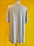'Mya' Grey Stripe T-Shirt