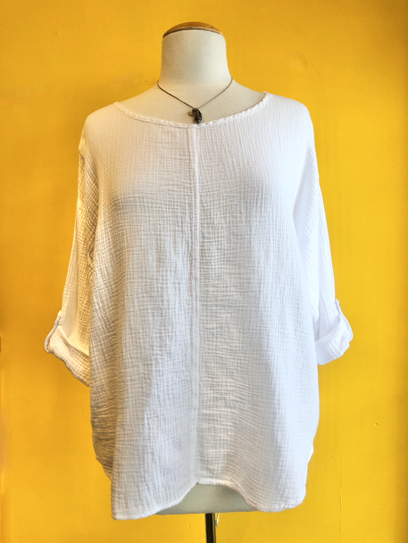 Cotton Easy Crinkle Top