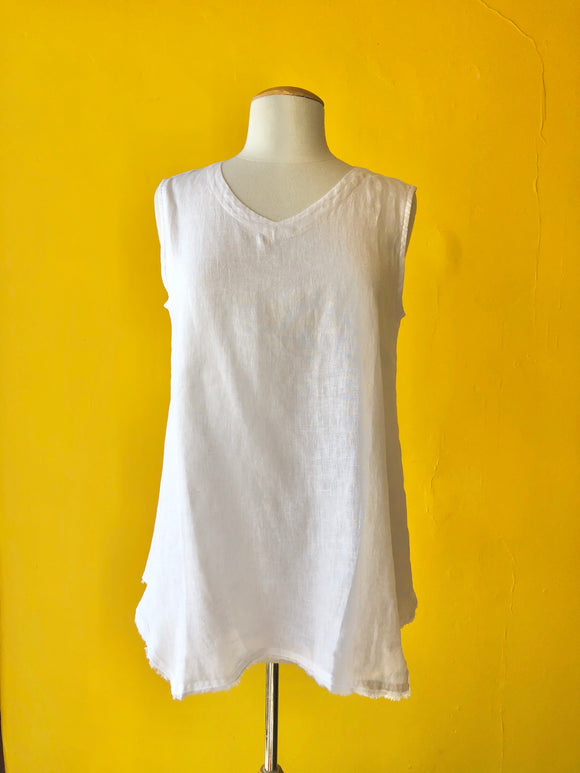 Linen Square-Hem Tank