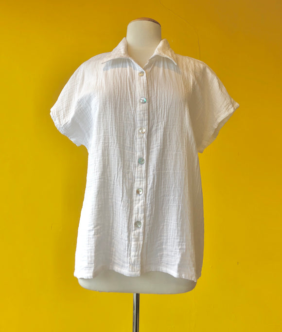 Cotton Button-Up Shirt