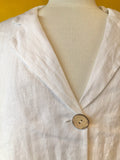 Linen Three Button Top