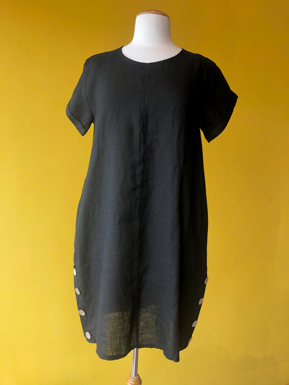 Linen Button Dress