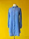 Linen Button-Up Shirt Dress