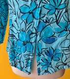 Cut Loose 3/4 Split Back Shirt