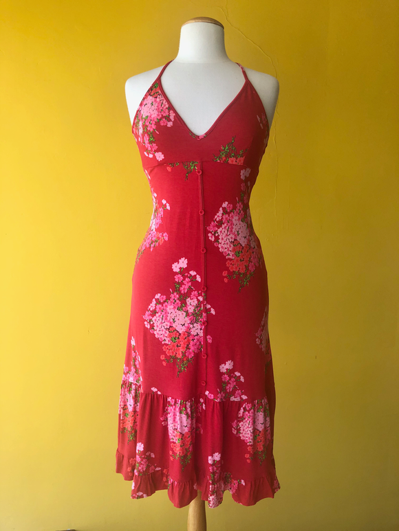 Desigual Floral Camisole Dress (Cherry)