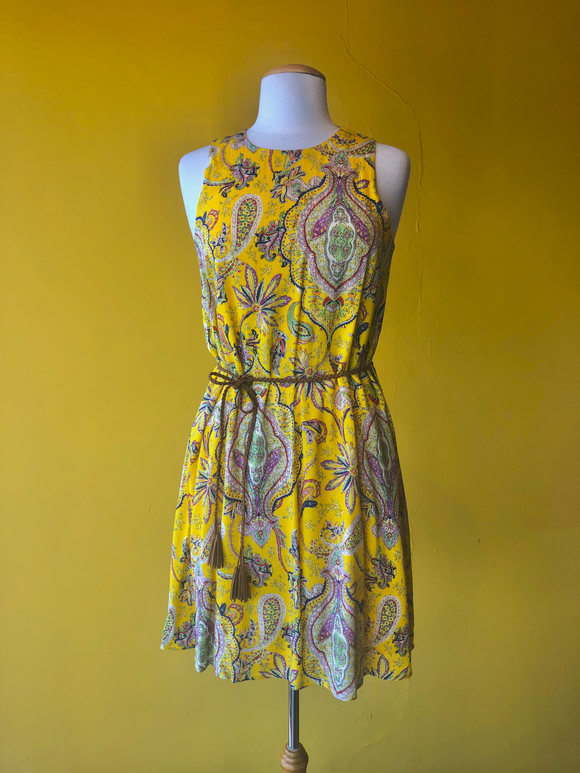 Desigual Yellow Patterned Dress (Adriana)