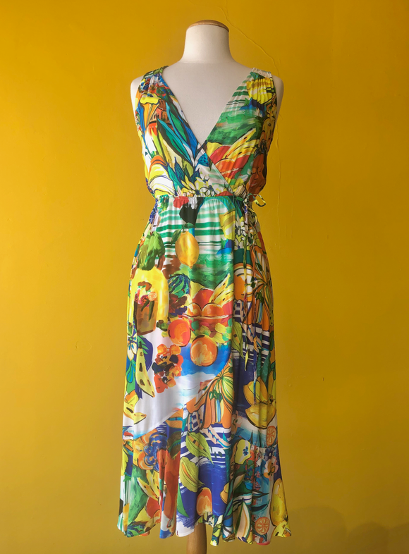 Desigual Faux-Wrap Dress (Santorini; Ibiza)
