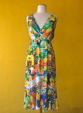 Desigual Faux-Wrap Dress (Santorini; Ibiza)