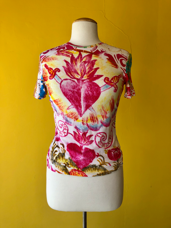Desigual Ribbed T-Shirt (Tattoo)