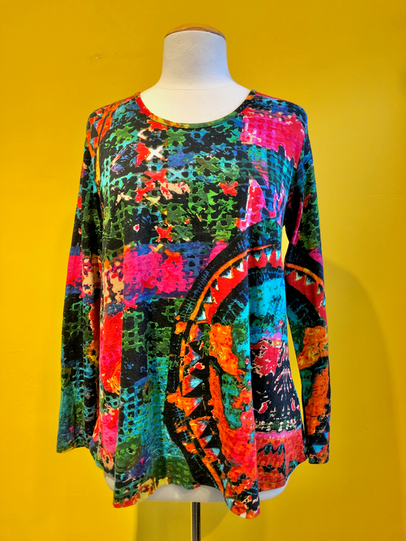 Keyhole Scoop Shirt (Long Sleeve)