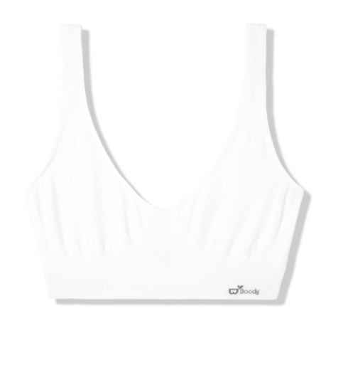 Boolavard Women's Seamless Sports Style Bra Crop Top Vest Stretch  Shapewear, White, Black & Nude (3 Pack), XXXL (24+)